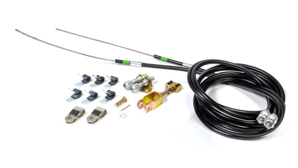 WILWOOD 330-9371 Universal Disc/Drum Parking Brake Cable Combo Kit MC4 w/Clevis